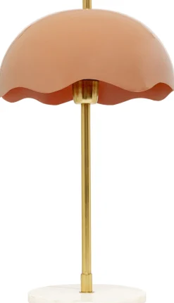 Hot KARE Design Lampa stołowa stal i marmur klosz różowy Ø30x50 cm - KARE