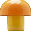 Best KARE Design Lampa stołowa stalowa grzybek kolor pomarańczowo-żółty Ø20x20 cm - KARE