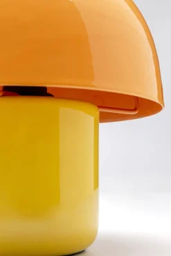 Best KARE Design Lampa stołowa stalowa grzybek kolor pomarańczowo-żółty Ø20x20 cm - KARE