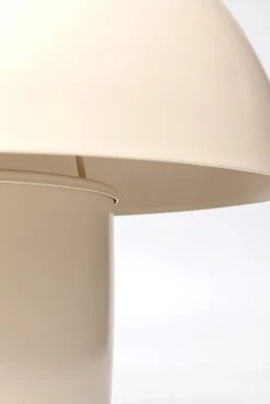 Clearance KARE Design Lampa stołowa stalowa grzybek kolor beżowy Ø50x44 cm - KARE