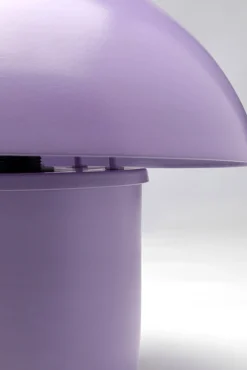 Clearance KARE Design Lampa stołowa stalowa grzybek kolor fioletowy Ø29x27 cm - KARE