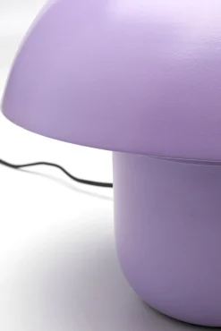 Clearance KARE Design Lampa stołowa stalowa grzybek kolor fioletowy Ø29x27 cm - KARE