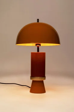 Sale KARE Design Lampa stołowa stalowa żółta Ø30x51 cm - KARE