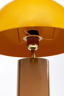 Sale KARE Design Lampa stołowa stalowa żółta Ø30x51 cm - KARE