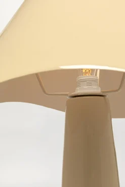 New KARE Design Lampa stołowa stalowa w kolorze ecru Ø34x49 cm - KARE