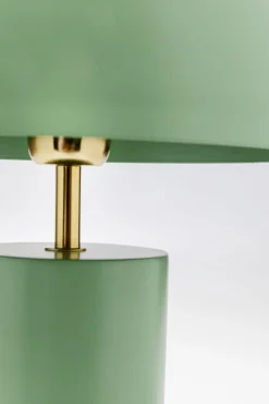 Fashion KARE Design Lampa stołowa stalowa w kolorze miętowym Ø25x38 cm - KARE