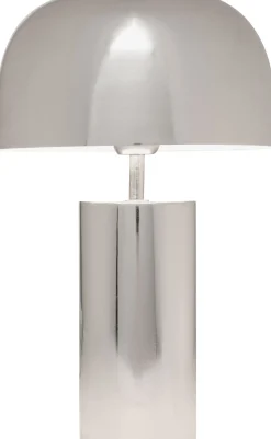 Discount KARE Design Lampa stołowa stalowa w kolorze srebrnym chromowym Ø25x38 cm - KARE