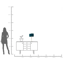 Online KARE Design Lampa stołowa stalowa w kolorze ciemnozielonym 49 cm - KARE