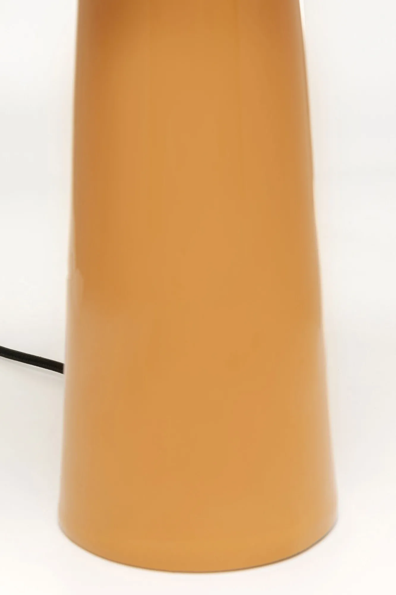 Hot KARE Design Lampa stołowa stalowa w kolorze pomarańczowym Ø34x49 cm - KARE