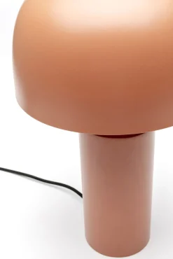 Discount KARE Design Lampa stołowa stalowa w kolorze terakota Ø25x38 cm - KARE