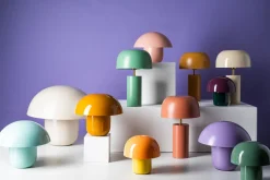 Discount KARE Design Lampa stołowa stalowa w kolorze terakota Ø25x38 cm - KARE