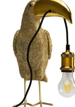 New KARE Design Lampa stołowa Toucan złota 42cm - KARE