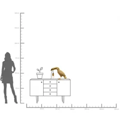 New KARE Design Lampa stołowa Toucan złota 42cm - KARE