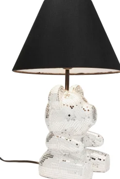 Hot KARE Design Lampa stołowa z abażurem miś szkło lustrzane Ø26x40 cm - KARE