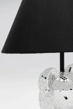 Hot KARE Design Lampa stołowa z abażurem miś szkło lustrzane Ø26x40 cm - KARE