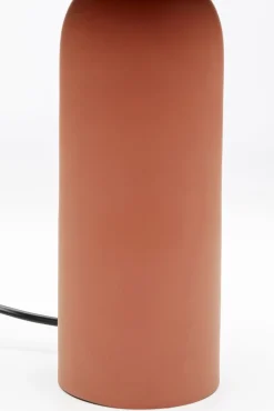 Clearance KARE Design Lampa stołowa ze stali czerwień terakotowa 39 cm - KARE