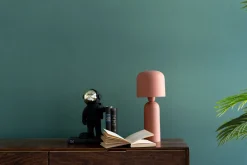 Clearance KARE Design Lampa stołowa ze stali czerwień terakotowa 39 cm - KARE