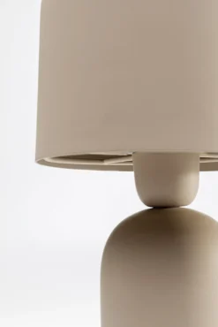 New KARE Design Lampa stołowa ze stali w kolorze beżowym 39 cm - KARE