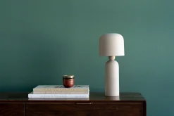 New KARE Design Lampa stołowa ze stali w kolorze beżowym 39 cm - KARE