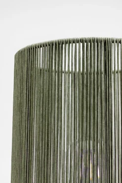 Outlet KARE Design Lampa stołowa zielona szkło i tkanina 42 cm - KARE