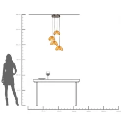 Clearance KARE Design Lampa wisząca Aloha Drop Quattro 118cm - KARE