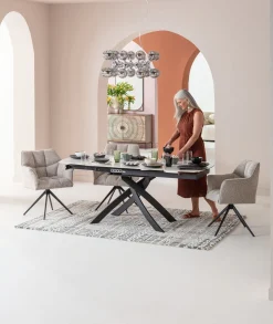 Fashion KARE Design Lampa wisząca Atomic 74 cm srebrna - klosze szklane - KARE