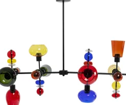 Discount KARE Design Lampa wisząca awangardowa klosze szklane kolorowe 105x56 cm - KARE