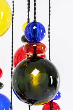 Fashion KARE Design Lampa wisząca awangardowa klosze szklane kolorowe Ø44x150 cm - KARE