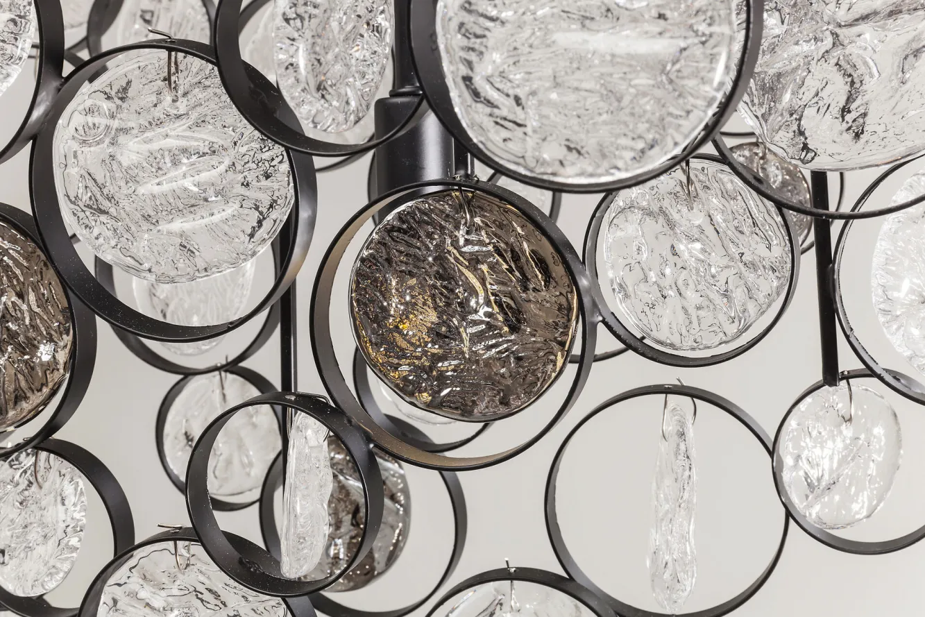 Clearance KARE Design Lampa wisząca Clouds Clear 102x61 cm szara - KARE