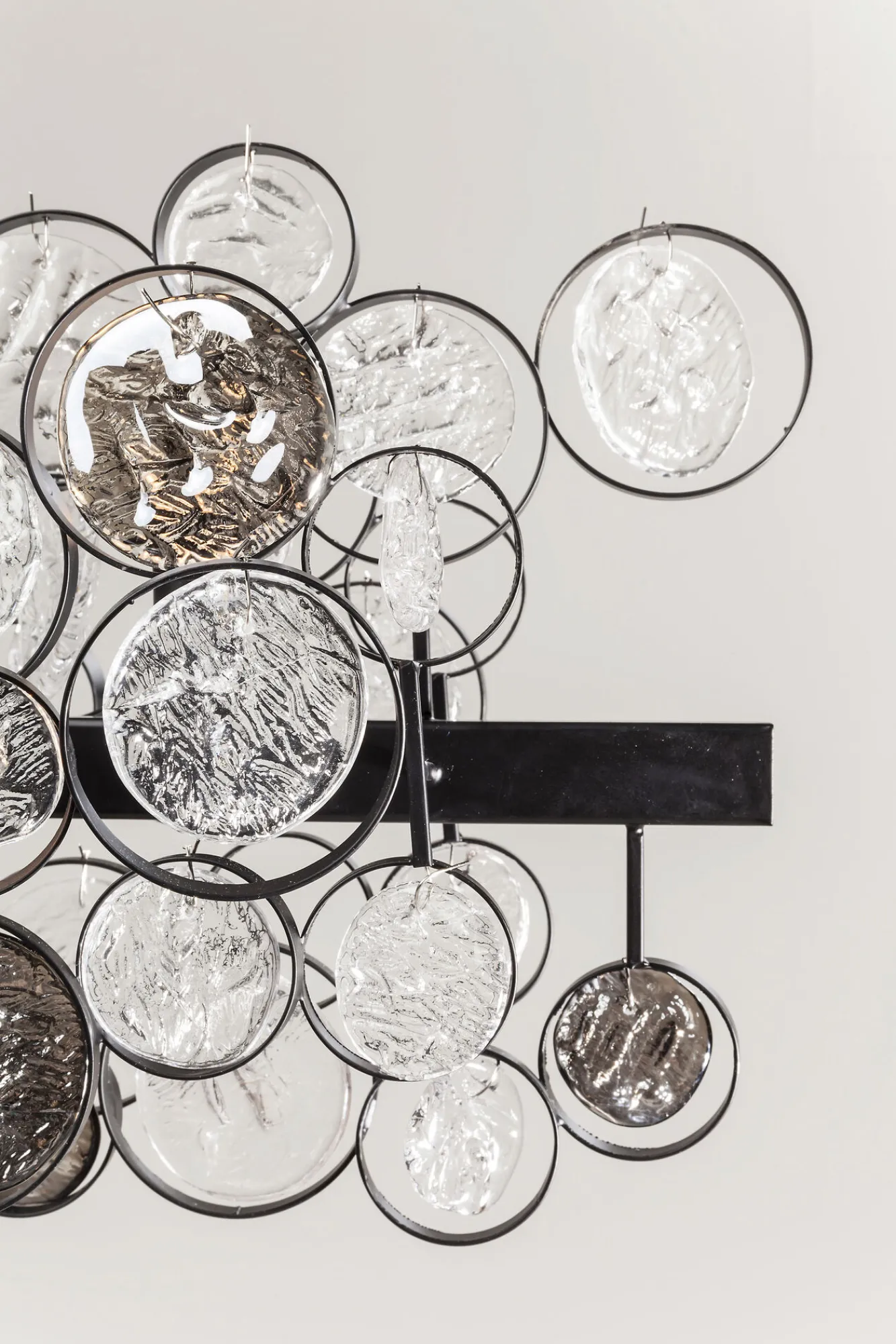 Clearance KARE Design Lampa wisząca Clouds Clear 102x61 cm szara - KARE