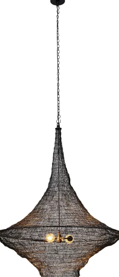 Discount KARE Design Lampa wisząca Cocoon Ø89x114 cm czarna - KARE