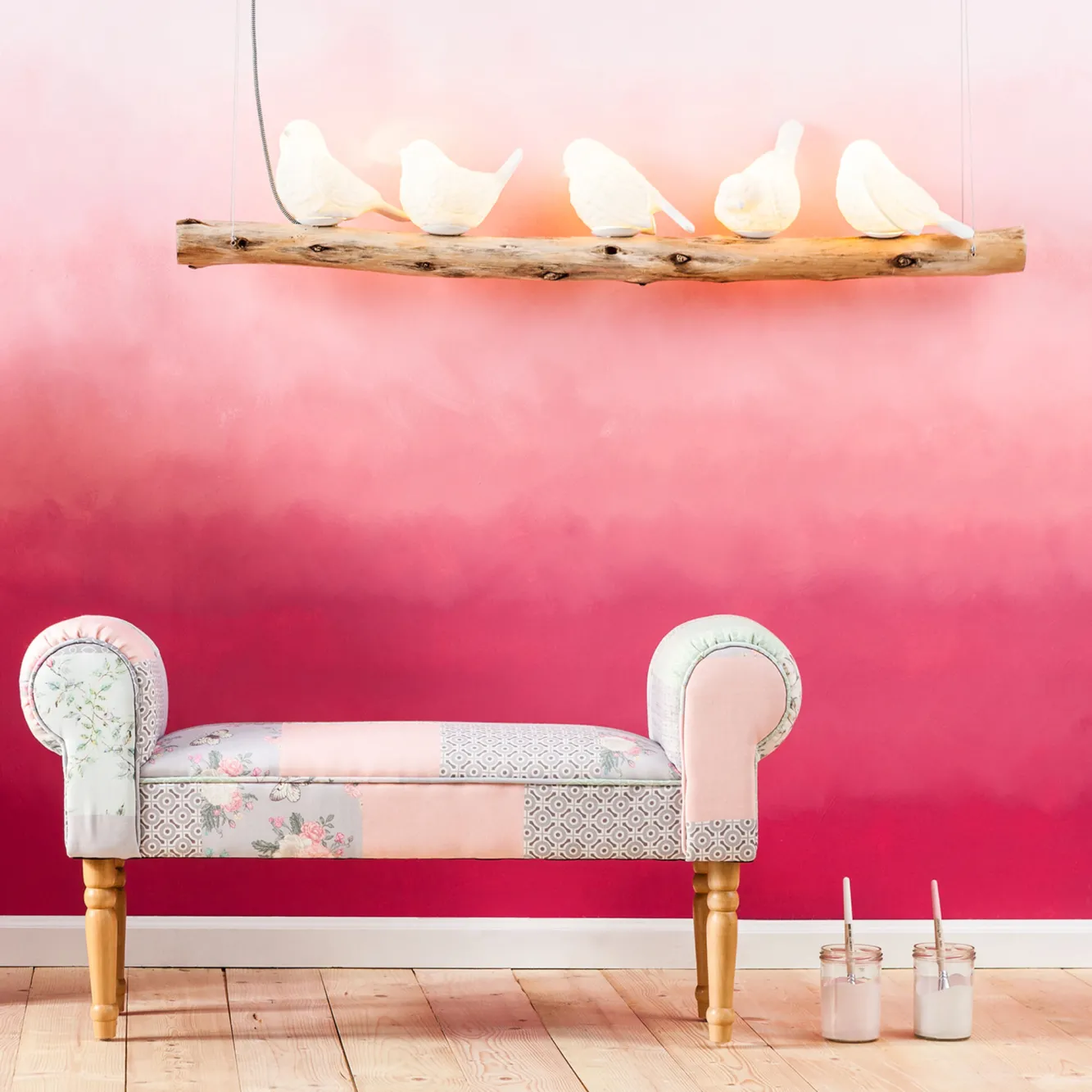 Outlet KARE Design Lampa wisząca Dining Birds 120 cm - KARE