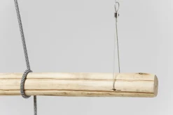 Hot KARE Design Lampa wisząca Dining 120x120 cm szaro-drewniana - KARE