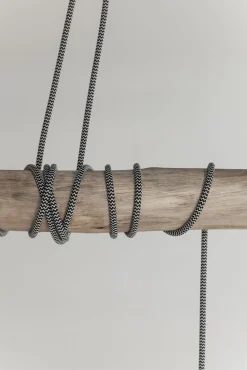 Hot KARE Design Lampa wisząca Dining 120x120 cm szaro-drewniana - KARE