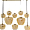 Outlet KARE Design Lampa wisząca do salonu klosze bursztynowe szklane 110x160 cm - KARE