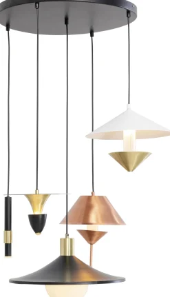 Discount KARE Design Lampa wisząca do salonu stalowa 5xG9 Ø50 cm - KARE