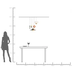 Discount KARE Design Lampa wisząca do salonu stalowa 5xG9 Ø50 cm - KARE