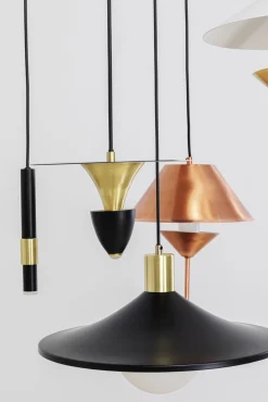 Discount KARE Design Lampa wisząca do salonu stalowa 5xG9 Ø50 cm - KARE