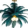Hot KARE Design Lampa wisząca Feather Palm zielona Ø60cm - KARE