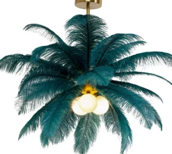 Hot KARE Design Lampa wisząca Feather Palm zielona Ø60cm - KARE