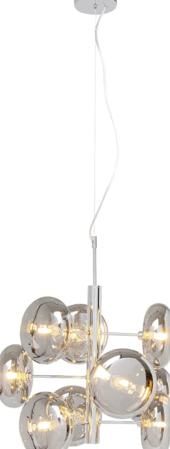 Fashion KARE Design Lampa wisząca Headlight 53x61 cm srebrna - klosze szklane - KARE