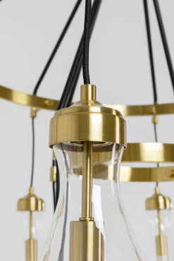 Online KARE Design Lampa wisząca Highlight 12L Ø97 cm czarno-złota - klosze transparentne - KARE