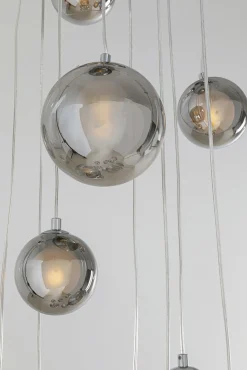Fashion KARE Design Lampa wisząca klosze szklane chromowe 12xG9 200 cm - KARE