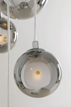 Fashion KARE Design Lampa wisząca klosze szklane chromowe 12xG9 200 cm - KARE