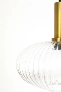 Best KARE Design Lampa wisząca klosze szklane oprawki złote Ø80 cm - KARE