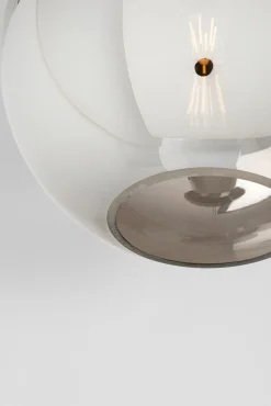 Fashion KARE Design Lampa wisząca kula srebrna szkło galwanizowane Ø35 cm - KARE