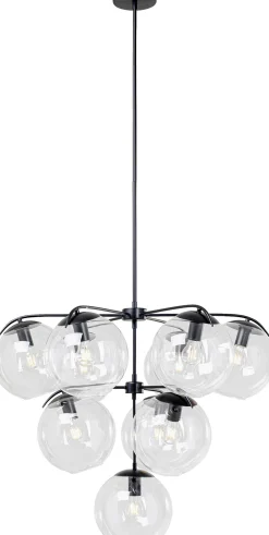 Clearance KARE Design Lampa wisząca Lasmina 91x110 cm czarna - klosze szklane - KARE