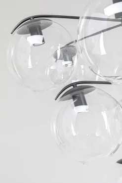 Clearance KARE Design Lampa wisząca Lasmina 91x110 cm czarna - klosze szklane - KARE