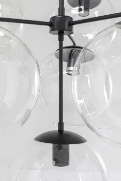 Clearance KARE Design Lampa wisząca Lasmina 91x110 cm czarna - klosze szklane - KARE