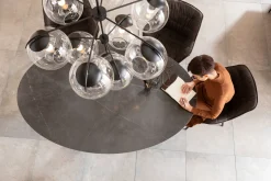 Clearance KARE Design Lampa wisząca Lasmina 91x110 cm czarna - klosze szklane - KARE